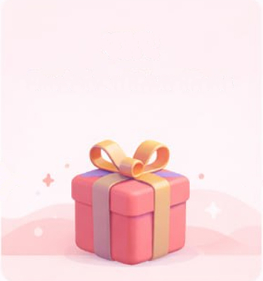 Gift box with ribbon